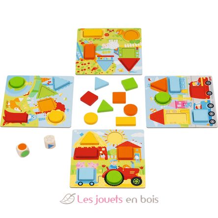 Jeu de dés couleurs et formes GK56760 Goki 5