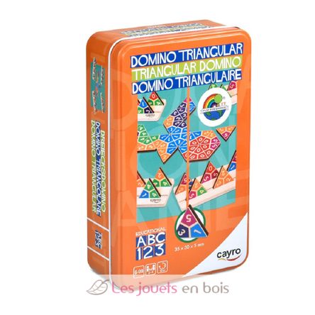 Domino triangulaire en boite métal CA108 Cayro 1