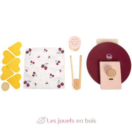 Gaufrier en bois Tasty rouge LE12850 Small Foot company 6