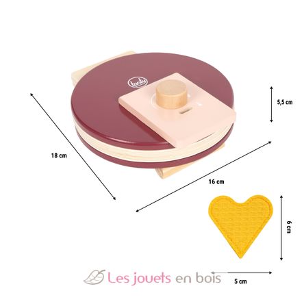 Gaufrier en bois Tasty rouge LE12850 Small Foot company 7