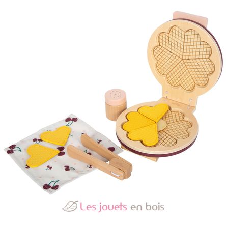 Gaufrier en bois Tasty rouge LE12850 Small Foot company 1