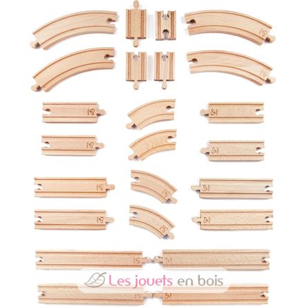 Coffret d'extension de 24 rails HA-E3707 Hape Toys 3