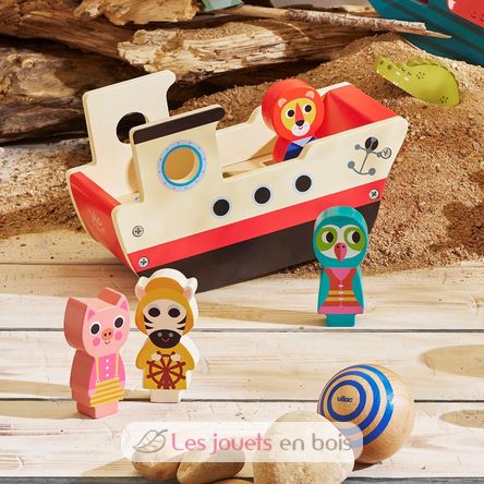 Le bateau sonore des animaux V7643 Vilac 5