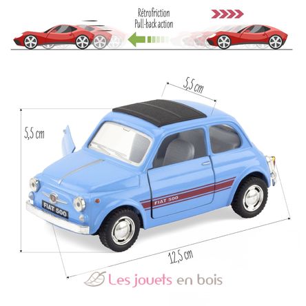 Voiture miniature Fiat 500 bleue UL-H7514 Ulysse 3
