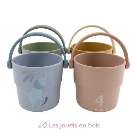 Gobelets de bain Safari Friends LD2017729 Little Dutch 2