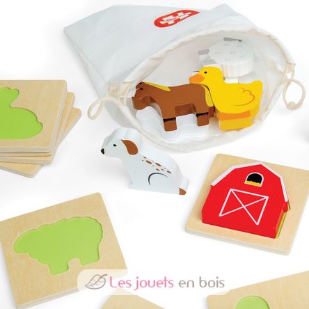 Jeu touche et trouve de la ferme BJ35025 Bigjigs Toys 8