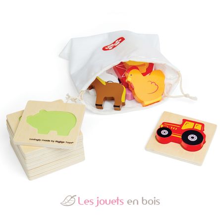 Jeu touche et trouve de la ferme BJ35025 Bigjigs Toys 7