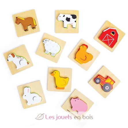 Jeu touche et trouve de la ferme BJ35025 Bigjigs Toys 6