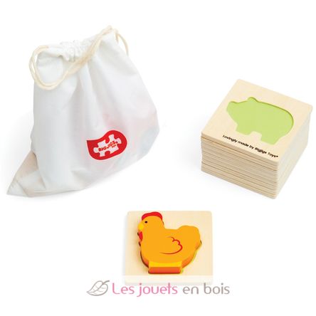 Jeu touche et trouve de la ferme BJ35025 Bigjigs Toys 2