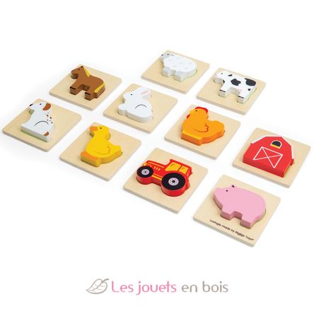 Jeu touche et trouve de la ferme BJ35025 Bigjigs Toys 4