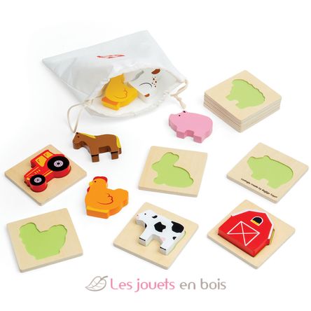 Jeu touche et trouve de la ferme BJ35025 Bigjigs Toys 1