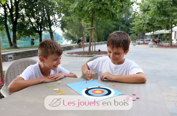 Tir à l'arc enfant - arc en bois jeu plein air JANOD