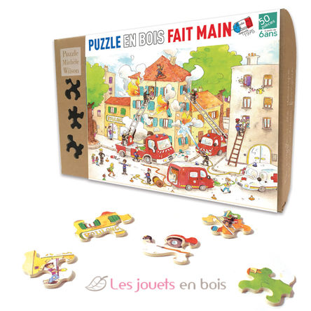 Les Pompiers de Laure Cacouault K113-50 Puzzle Michèle Wilson 1