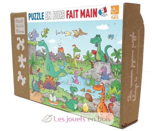 Les dinosaures de Laure Cacouault K144-24 Puzzle Michèle Wilson 2