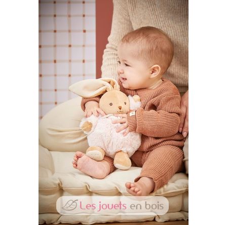Peluche Lapin Patapouf rose 17 cm K214017 Kaloo 4