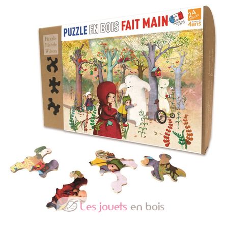 Rencontre en forêt de Sophie Lebot K308-24 Puzzle Michèle Wilson 2