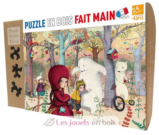 Rencontre en forêt de Sophie Lebot K308-24 Puzzle Michèle Wilson 3