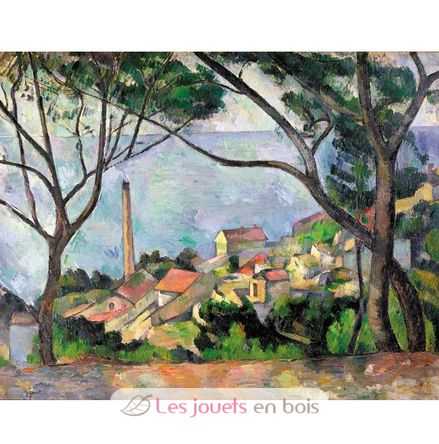 Vue sur l'Estaque de Paul Cézanne K531-50 Puzzle Michèle Wilson 3