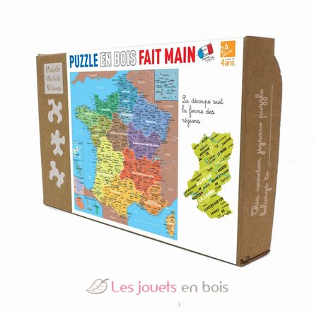 Puzzle carte de France des régions K80-24 Puzzle Michèle Wilson 1