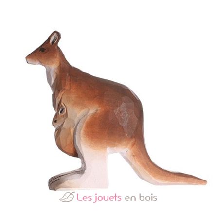 Figurine Kangourou en bois WU-40460 Wudimals 1