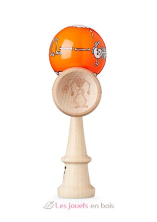 Krom Kendama Jody Bartons Skeletons Orange KROM-SKELETON-ORANGE KROM Kendama 3