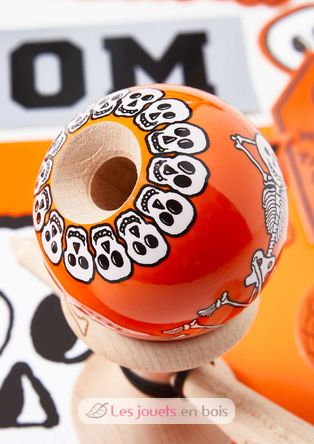 Krom Kendama Jody Bartons Skeletons Orange KROM-SKELETON-ORANGE KROM Kendama 4