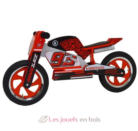 Draisienne Moto Marc Marquez Kiddimoto, le vélo en bois sans