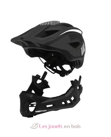 Casque vélo intégral noir S KMHFF05S Kiddimoto 4