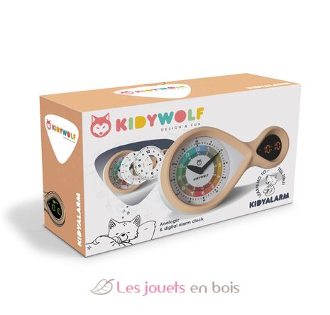 Kidyalarm Réveil éducatif pastel KW-KIDYALARM-BR Kidywolf 3