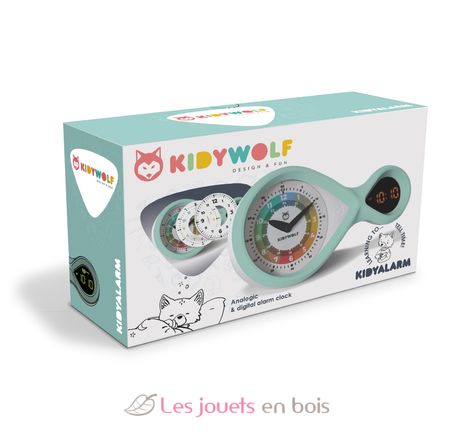 Kidyalarm Réveil éducatif vert KW-KIDYALARM-GR Kidywolf 3