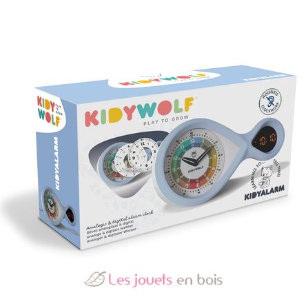 Kidyalarm Réveil éducatif bleu KW-KIDYALARM-BU Kidywolf 2