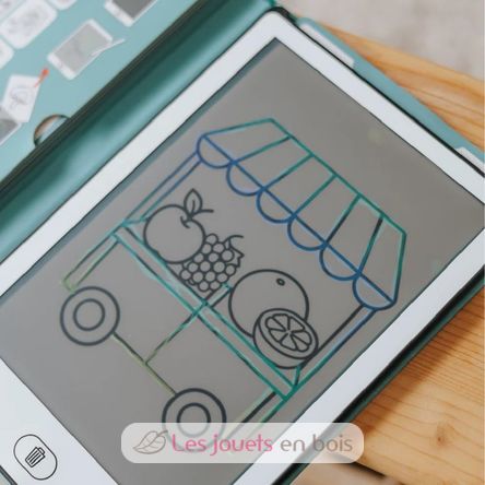 Kidydraw-Mini Tablette à dessin Mon petit marché KW-KIDYDRAW-MINI-MLM Kidywolf 7