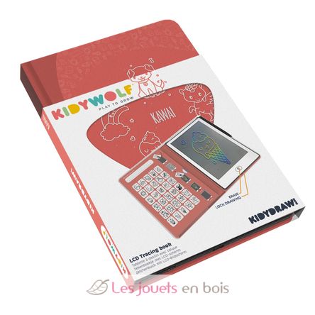 Kidydraw-Mini Tablette à dessin Kawaï KW-KIDYDRAW-MINI-KAW Kidywolf 1