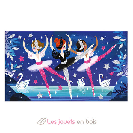 Set créatif Paillettes Fluo Danseuses J07945 Janod 7