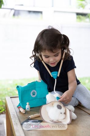 Activity-board Étui de médecin pour enfants en bois, jouet vétérinaire pour  enfants avec modèle de