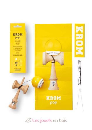 Krom Kendama Pop Lol Jaune KROM-PL-YEL KROM Kendama 7