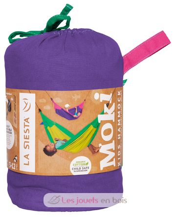 HAMAC ENFANT BIO MOKI COLORIS FROGGY 210 X 110