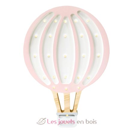 Lampe Veilleuse Montgolfière rose poudré LL027-335 Little Lights 1