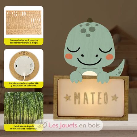 Lampe à poser personnalisable - Dinosaure VI-LSP09 Vintiun 5