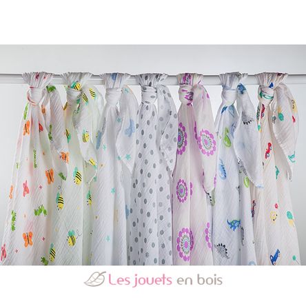 Lange mousseline - Chouette verte LLJ-121-000-003 Lulujo 4