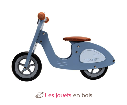 Draisienne bois - Scooter Bleu - Little Dutch. De 2 à 4 ans