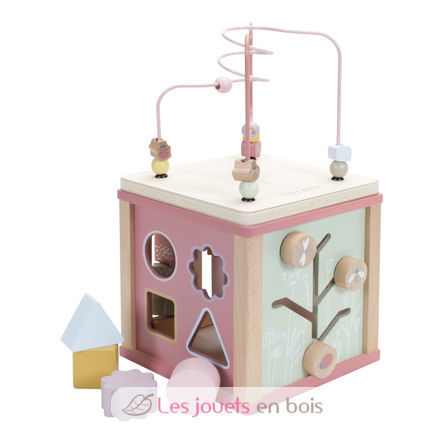 Cube d'activités en bois Wild Flowers LD7114 Little Dutch 1