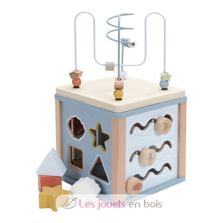 Cube d'activités en bois Océan LD7029 Little Dutch 1