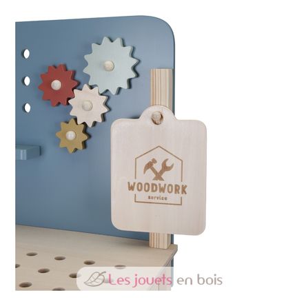 Etabli en bois bleu LD7079 Little Dutch 3