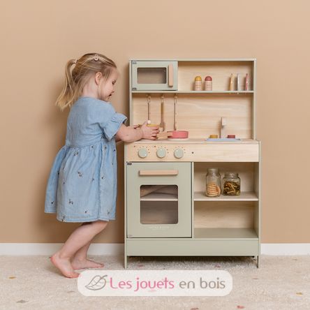 Cuisine enfant en bois vert menthe LD7088 Little Dutch 6