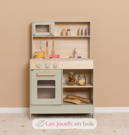 Cuisine enfant en bois vert menthe LD7088 Little Dutch 4