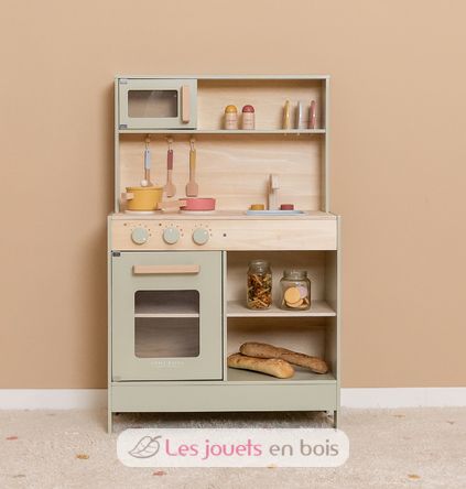 Cuisine enfant en bois vert menthe LD7088 Little Dutch 4