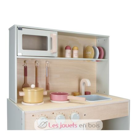 La grande cuisine et ses accessoires en bois Ensemble de 18 pièces, Tender  Leaf Toys, Jouets et peluches, Enfants