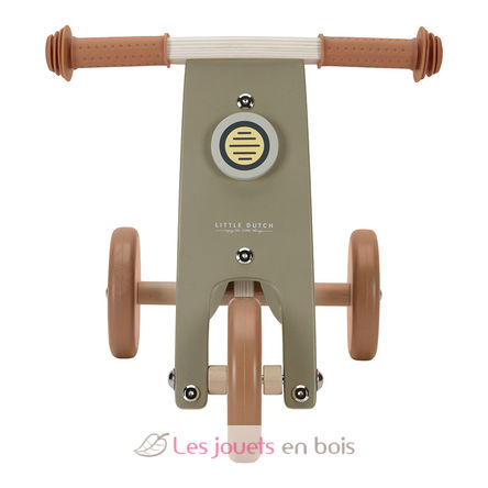 Tricycle en bois vert olive LD7124 Little Dutch 5