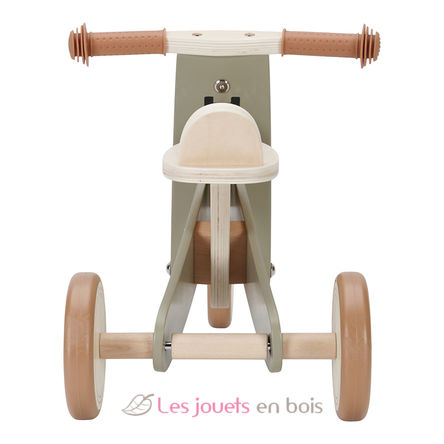 Tricycle en bois vert olive LD7124 Little Dutch 6